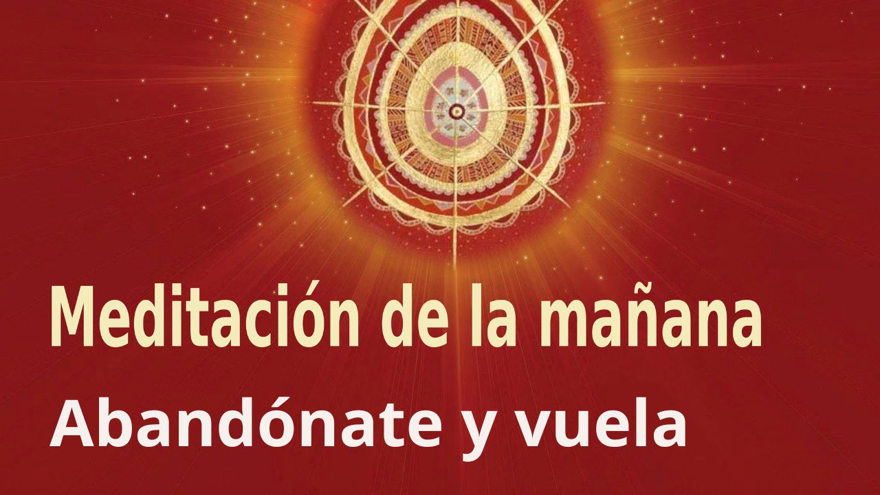 Meditación de la mañana:  Abandónate y vuela, con Enrique Simó (30 Mayo 2023)