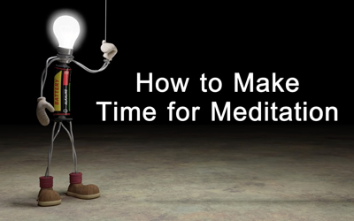 Crear tiempo para meditar