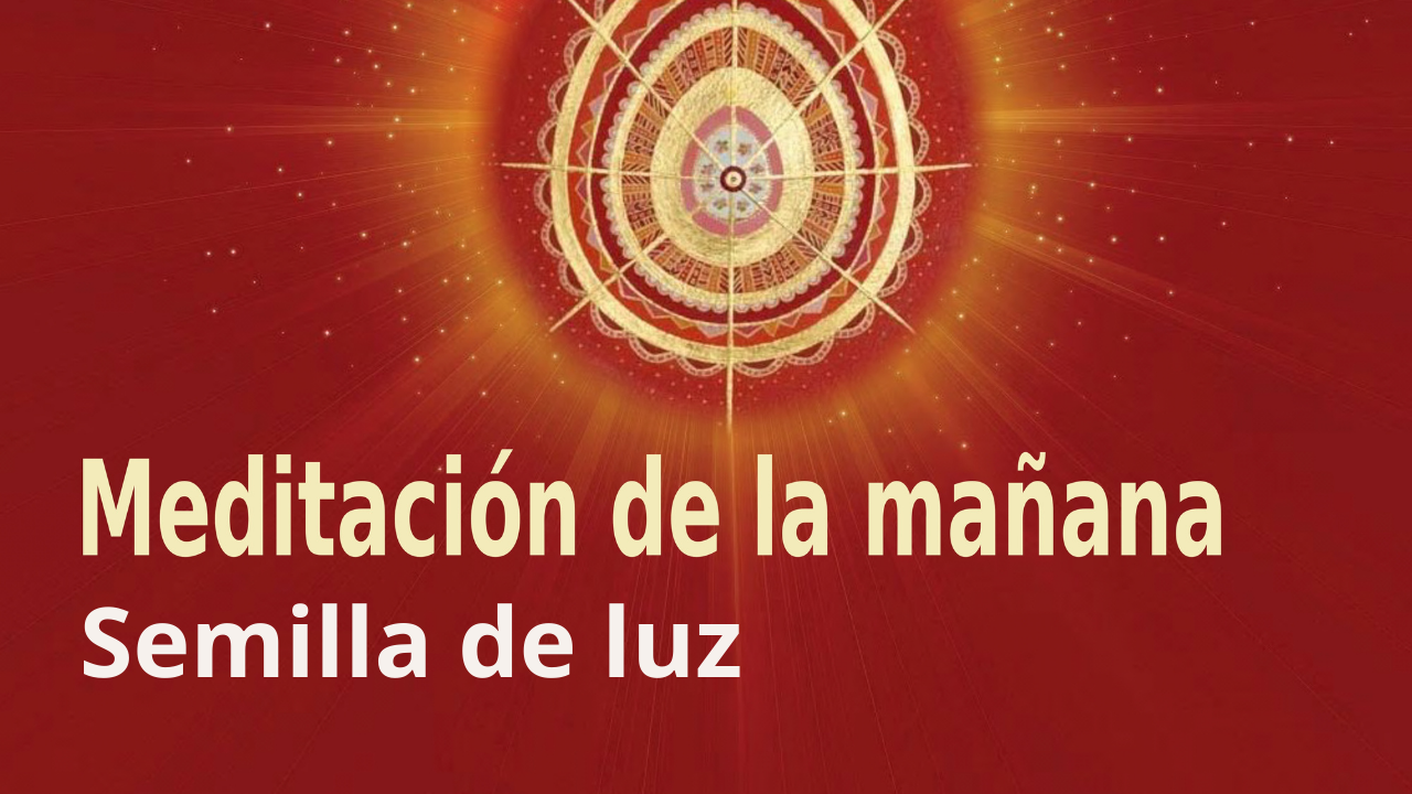 Meditación Raja Yoga de la mañana:  Semilla de luz (6 Abril 2021)