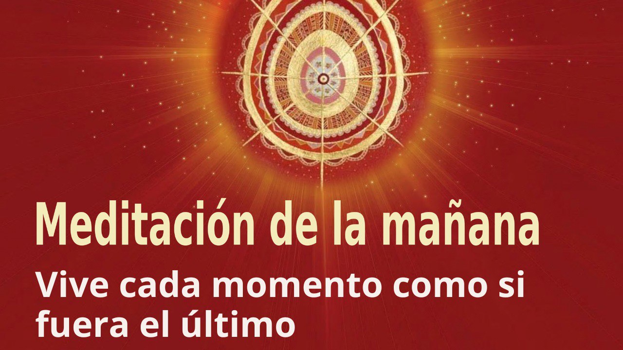 Meditación de la mañana: Vive cada momento como si fuera el último, con Enrique Simó (22 Agosto 2023)