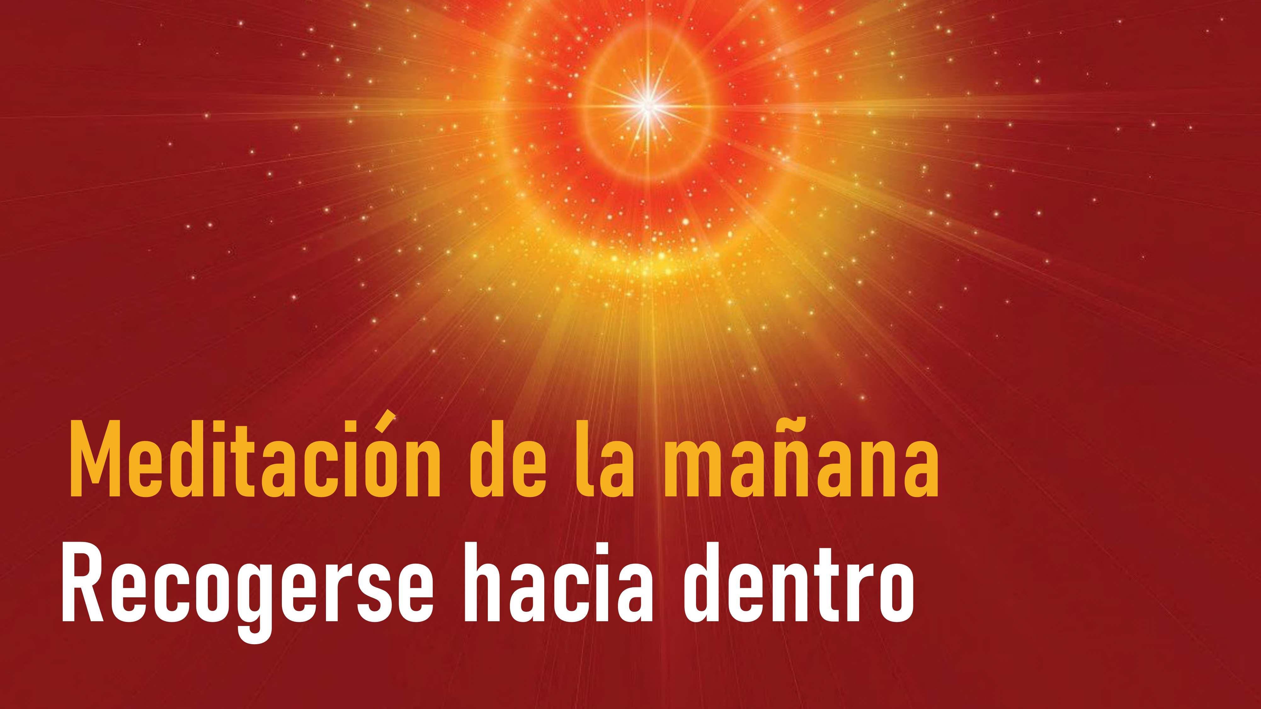 Meditación de la mañana: Recogerse hacia adentro (29 Agosto 2020)