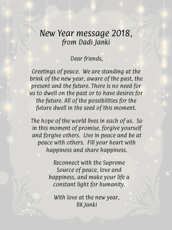 New Year message from Dadi